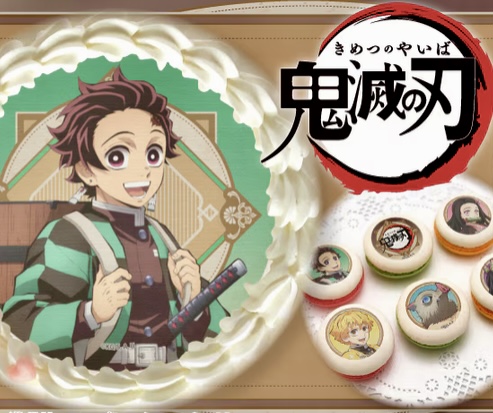誕生日・クリスマス・キャラクタープリントケーキ＆マカロンはプリロール